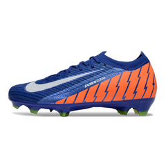 Botas de fútbol Nike Air Zoom Mercurial Vapor 16 Elite azul y naranja para terreno firme FG