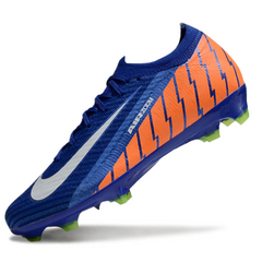Botas de fútbol Nike Air Zoom Mercurial Vapor 16 Elite azul y naranja para terreno firme FG