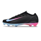 Botas de fútbol Nike Air Zoom Mercurial Vapor 16 Elite negras, azul claro y rosa para terreno firme (FG).