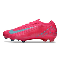 Botas de fútbol Nike Air Zoom Mercurial Vapor 16 Elite FG para terreno firme, color rosa y azul claro