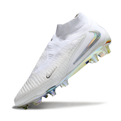 Bota de fútbol Nike Phantom 6 DF Elite blanca para terreno firme (FG)