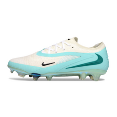 Nike Phantom 6 Elite White and Light Green Firm Ground FG Football Boot