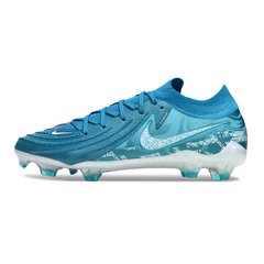 Botas de fútbol Nike Phantom GX2 Elite azul claro para terreno firme FG