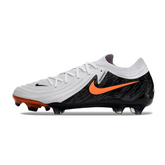 Chuteira Campo Nike Phantom GX2 Elite FG Branca, Preta e Laranja - VENI Futebol