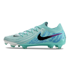 Chuteira Campo Nike Phantom GX2 Elite FG Azul Claro e Preta - VENI Futebol