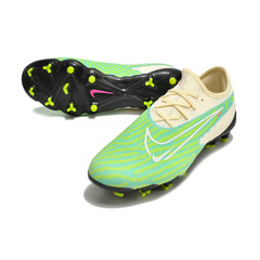 Chuteira Campo Nike Phantom GX Academy FG Verde e Branca - VENI Futebol