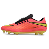 Scarpa da calcio Nike Phantom Hypervenom Elite rosa e verde per terreni compatti FG
