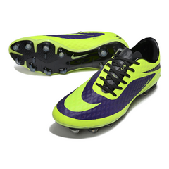 Scarpa da calcio Nike Phantom Hypervenom Elite FG verde chiaro e viola per terreni compatti