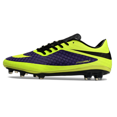 Scarpa da calcio Nike Phantom Hypervenom Elite verde e viola per terreni compatti FG