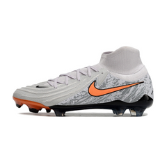 Chuteira Campo Nike Phantom Luna 2 Elite FG Cinza e Laranja - VENI Futebol
