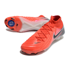 Scarpa da calcio Nike Phantom Luna 2 Elite FG rossa e nera per terreni compatti