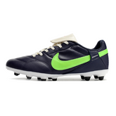 Chuteira Campo Nike Premier 3 FG Azul, Branca e Verde - VENI Futebol
