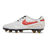 Nike Tiempo R10 Legend Elite White and Red Firm Ground FG Football Boot