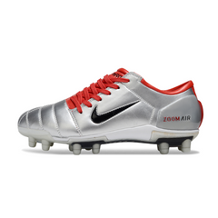 Botas de fútbol Nike Total 90 III FG para terreno firme, color gris y rojo