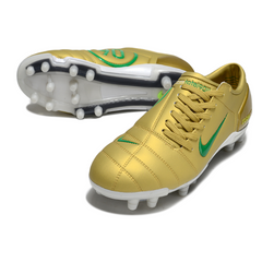 Nike Total 90 III Gold and Green Firm Ground FG Football Boot