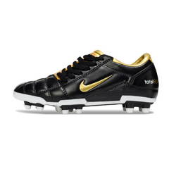 Botas de fútbol Nike Total 90 III FG para terreno firme, color negro y dorado