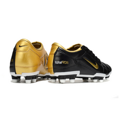 Botas de fútbol Nike Total 90 III FG para terreno firme, color negro y dorado
