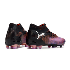 Scarpa da calcio Puma Future 8 Neymar Jr Unlimited Pack nera e oro per terreni compatti FG