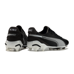 Scarpa da calcio Puma King Ultimate Eclipse Pack nera e grigia per terreni compatti FG