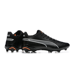 Chuteira Campo Puma King Ultimate FG Preta e Laranja - VENI Futebol