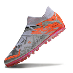 Scarpa da calcio Puma Future 7 Multi Ground MG bianca e arancione