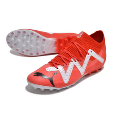 Chuteira Campo e Society Puma Future Ultimate MG Vermelha e Branca - VENI Futebol