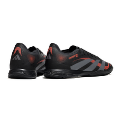 Scarpa da calcio Adidas Predator 25 Elite nera e rossa da interno IC