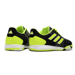 Scarpa da calcio da interno Adidas Competition Top nera e verde IC