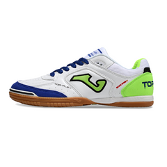 Scarpa da calcio indoor Joma Top Flex 24 IC bianca, blu e verde