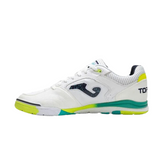 Scarpa da calcio indoor Joma Top Flex Rebound bianca, verde e gialla