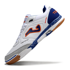 Joma Top Flex Rebound White and Blue Indoor IC Football Boot