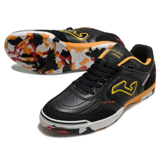 Scarpa da calcio indoor Joma Top Flex 24 nera e gialla IC