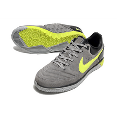 Scarpa da calcio Nike5 Street Gato grigia e verde da interno IC