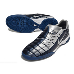 Nike Air Zoom Total 90 III Dark Blue and Silver Indoor IC Football Boot