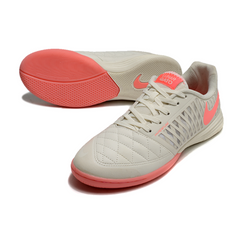 Nike Lunar Gato II IC Gray and Pink Indoor IC Football Boot