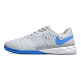 Scarpa da calcio Nike Lunar Gato II Indoor IC grigia e blu