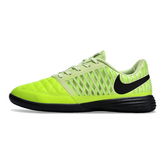 Scarpa da calcio indoor Nike Lunar Gato II IC verde e nera