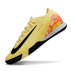 Scarpa da calcio Nike Mercurial Vapor 16 Elite Mbappe Pack grigia e gialla da interno IC