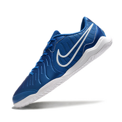 Scarpa da calcio da interno Nike Tiempo 10 Legend Academy Mad Ambition Pack blu e gialla