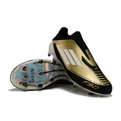 Scarpe da calcio per bambini Adidas F50 Elite Laceless Gold Triumph Pack Firm Ground FG