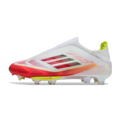 Scarpa da calcio per bambini Adidas F50+ Elite Laceless Pure Victory Pack Firm Ground FG