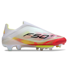 Scarpa da calcio per bambini Adidas F50+ Elite Laceless Pure Victory Pack Firm Ground FG