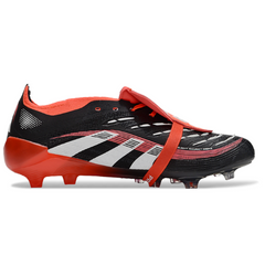 Scarpa da calcio per bambini Adidas Predator 25 Elite Tongue nera e bianca per terreni compatti FG
