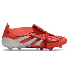 Botas de fútbol Adidas Predator 25 Elite Tongue para niños, para terreno firme (FG), edición Pure Victory Pack