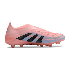Scarpa da calcio per bambini Adidas Predator 25 Elite Laceless Pink Firm Ground FG