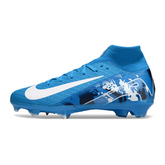 Nike Air Zoom Mercurial Superfly 10 Elite Light Blue Firm Ground FG Kids Football Boot