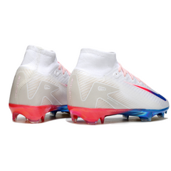 Nike Air Zoom Mercurial Superfly 10 Elite White Orange and Blue Firm Ground FG Kids Football Boot