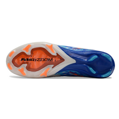 Nike Air Zoom Mercurial Superfly 10 Elite White and Blue Firm Ground FG Kids Football Boot