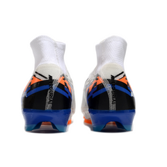 Nike Air Zoom Mercurial Superfly 10 Elite White and Blue Firm Ground FG Kids Football Boot