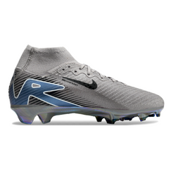 Scarpa da calcio per bambini Nike Air Zoom Mercurial Superfly 10 Elite, grigia e nera, per terreni compatti FG